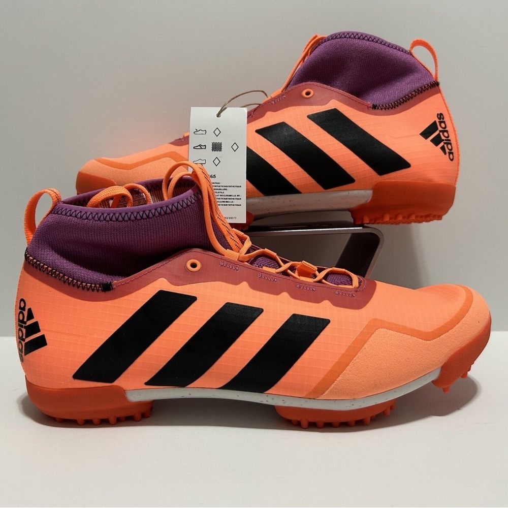 Adidas The Gravel Shoe Cycling Shoe Men's Size 8 Orange Purple GX1665 NWOB